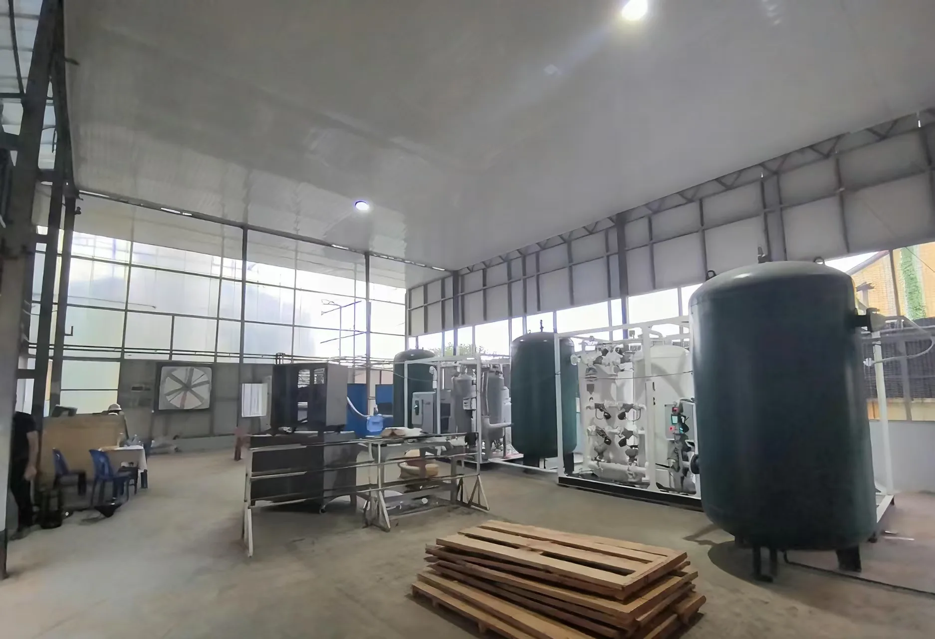 Wide view of Myanmar metal smelting oxygen plant
